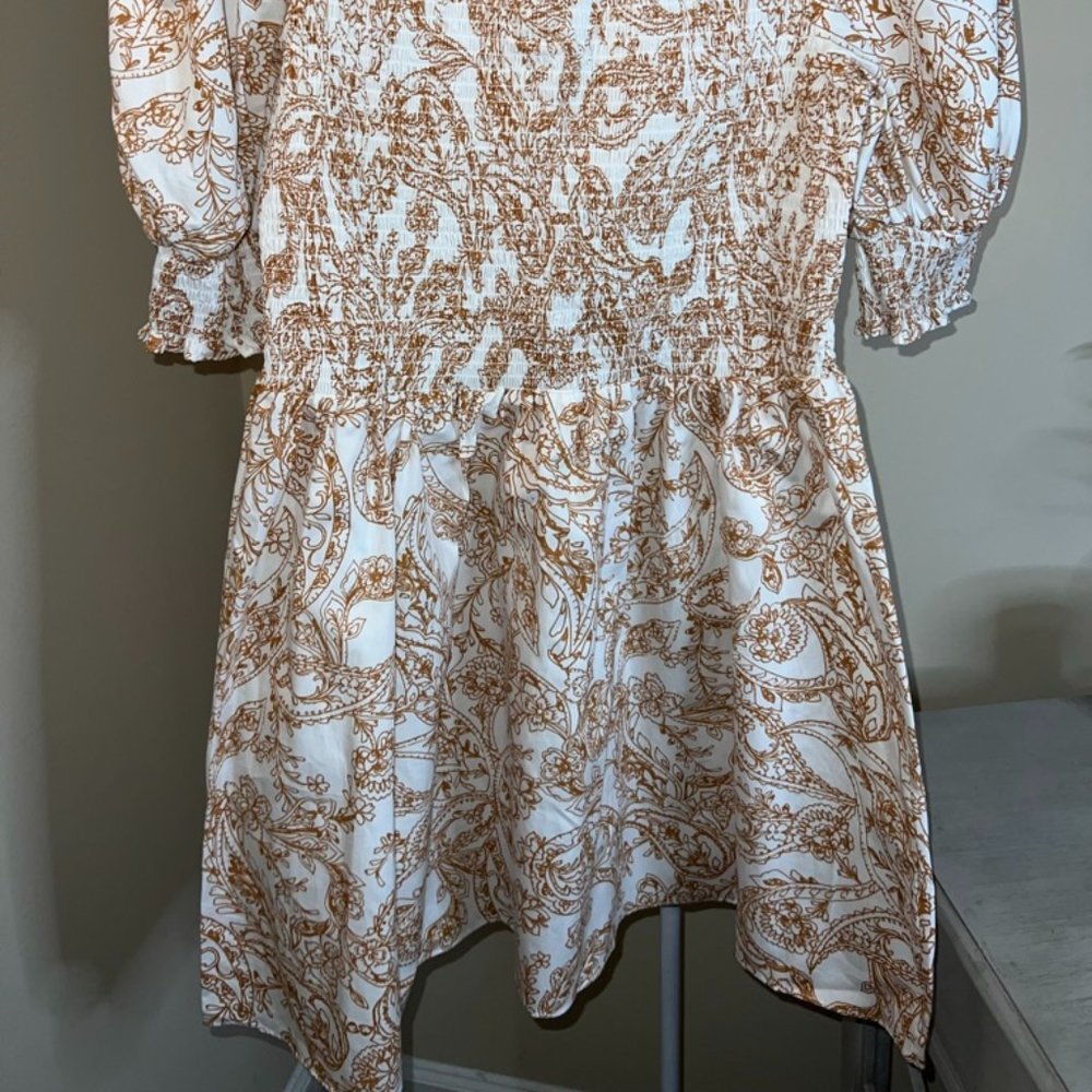 Women's Puff Sleeve Mini Dress with Southern Flare